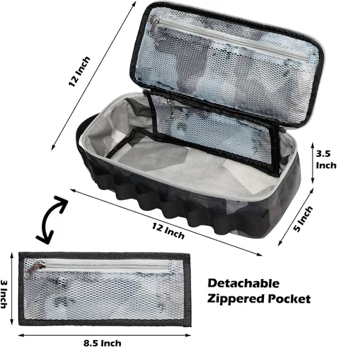 Vista 4 de Rough Enough - Bolsa de herramientas pequeña portátil, organizador EDC con asa