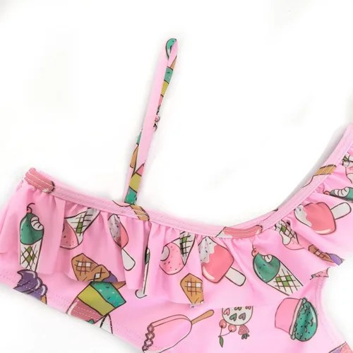 Vista 3 de CHILDRENSTAR Trajes de baño de dos piezas para niñas, traje de baño de playa y piscina