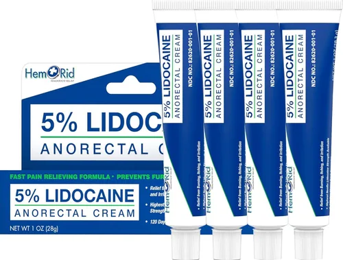 Vista 9 de Crema de lidocaína de máxima resistencia HemRid para el manejo del dolor. Solución rápida para hemorroides con 5% de lidocaína. Efecto instantáneo