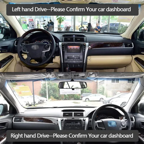 Vista 2 de ZIRIA Alfombrilla de cuero para salpicadero, para Nissan D23 NP300 Navara Terra G3 2015-2020, accesorios de coche