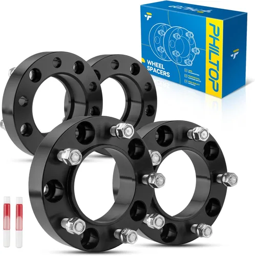 Vista 94 de PHILTOP 4x100 1.25" Espaciadores de rueda para Yaris, 2 piezas de espaciadores de rueda centrados en buje con 54.1mm de diámetro interior del buje