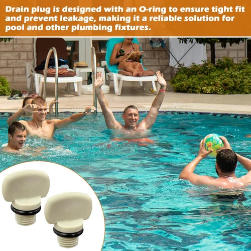 Vista 6 de 071131-192115 Reemplazo para piezas de bomba de piscina Whisperflo e Intelliflo Tapones de drenaje con junta tórica, paquete de 2