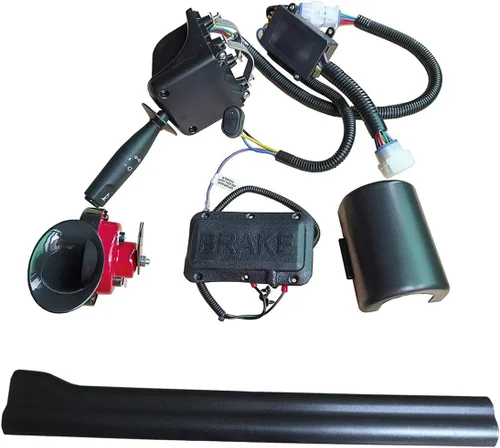 Dr.Acces Kit de señal de giro para carrito de golf con interruptor de luz de freno de bocina, arnés de cableado de actualización de enchufe de 9