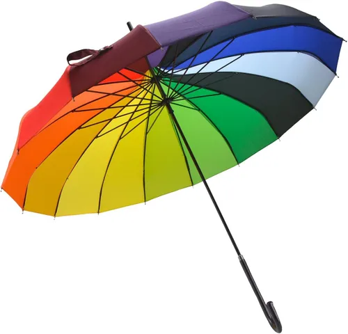 Vista 3 de Outgeek Paraguas retro de pagoda sombrilla para el sol sombrilla con protección UV sombrilla retro con asa de gancho