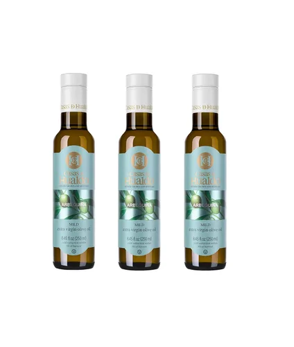 Casas De Hualdo, Arbequina, Aceite de Oliva Virgen Extra, Importado de España (250 ML Pack de 3)