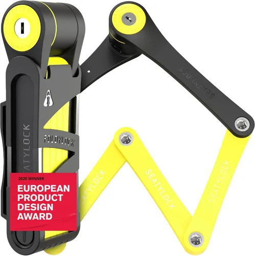 Vista 10 de Seatylock FoldyLock - Candado plegable compacto para bicicleta, galardonado y patentado, ligero, de alta seguridad, resistente, antirrobo, protector
