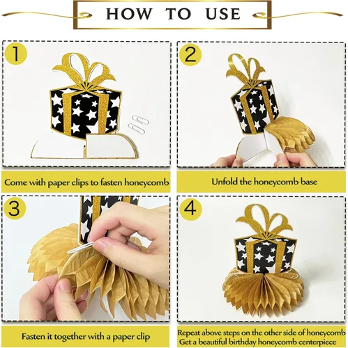 Vista 7 de 8 piezas de decoración de cumpleaños 40 para mujeres y hombres, decoración de mesa de 40 años, decoración creativa de mesa de cumpleaños de cuarenta