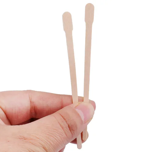 Vista 4 de Hedume Paquete de 2000 espátulas de cera Whaline Wood Waxing Applicator Sticks Small para depilación y cuerpo de cejas