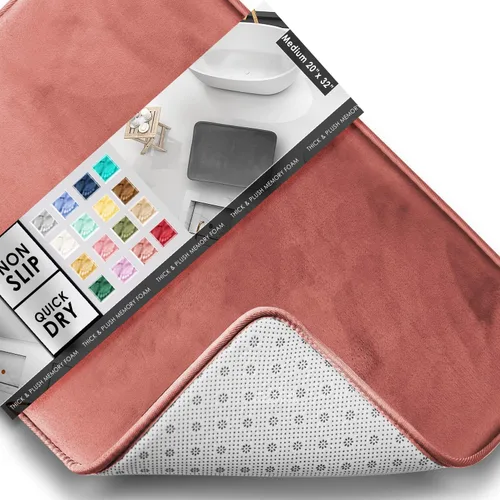 Vista 69 de Clara Clark tapete para baño, regadera o tina, de gomaespuma, negro, antiderrapante