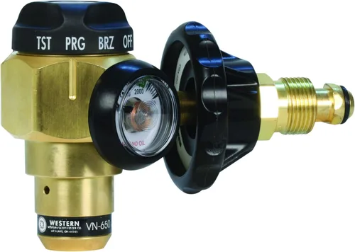 Western Enterprises VN-650 Regulador de purga de nitrógeno con presión de prueba de 650 PSI
