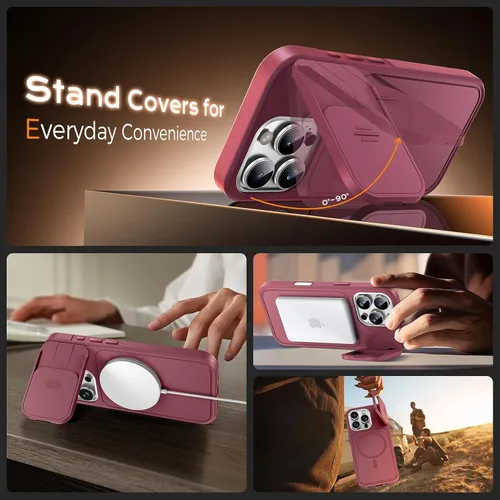 Vista 90 de TOCOL Funda para iPhone 11, compatible con Magsafe, protección completa de cámara, imanes integrados, protección contra caídas, funda translúcida