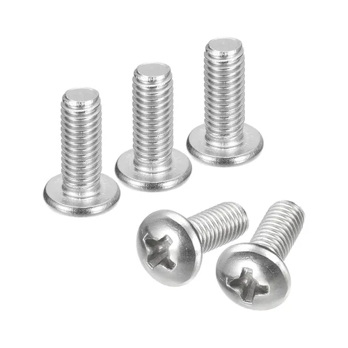 Vista 83 de uxcell Tornillos de máquina de cabeza redonda de 1/4-20x1, tornillo de acero inoxidable 304 18-8, accionamiento Phillips, totalmente roscado