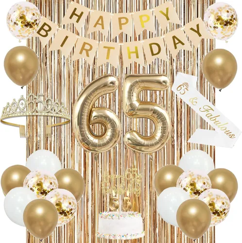 Vista 13 de Trgowaul Decoraciones de 9º cumpleaños para niñas, pancarta, banda y corona, decoración de pastel, globo de número 9, cortinas de flecos