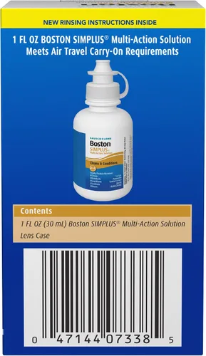 Vista 6 de Boston SIMPLUS - Kit de viaje multiacción y estuche para lentes, de Bausch + Lomb, 1 fl oz (1.0 fl oz), estuche para lentes de contacto incluido