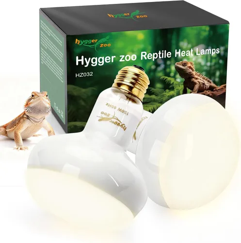 Lámpara de calor para reptiles, paquete de 2 bombillas de 150 W simuladas de luz solar natural, lámpara de luz cálida para reptiles, luz UVA, luz
