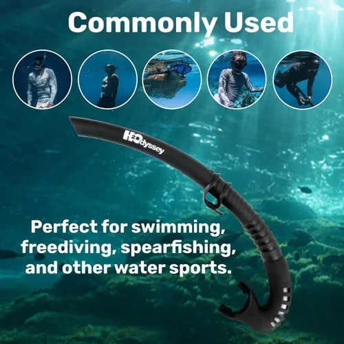 Vista 3 de H2Odyssey Pro Stash - Snorkel plegable con válvula de purga - Material de silicona sin equipo de buceo