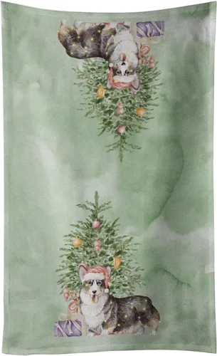 Vista 65 de Caroline's Treasures Toalla de cocina Christmas English Bulldog #2, 15 X 28, multicolor