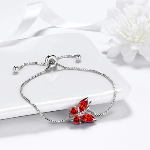 Vista 4 de Aurora Tears - Collar de mariposas de plata esterlina 925 para mujer collar aretes y anillos de boda para regalar