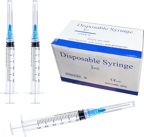 Vista 15 de Paquete de 20 de jeringas de 1 ml con aguja de 25 Ga de 1 pulgada, herramienta Luer Lock, envueltas individualmente (Paquete de 20)