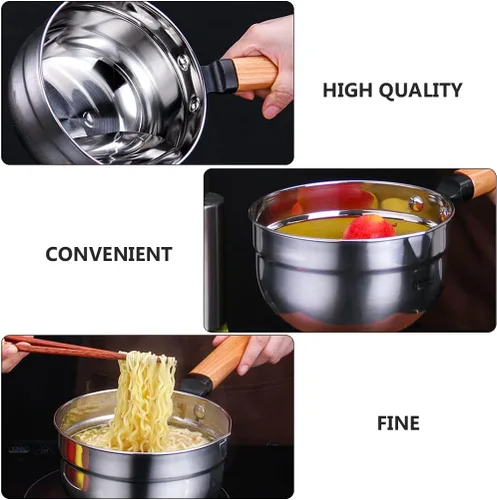 Vista 8 de Cabilock Cucharón de sopa de acero inoxidable Cucharón de cocina Cucharón de cocina Cuchara para servir cuchara de fideos Ensaladera Recipiente