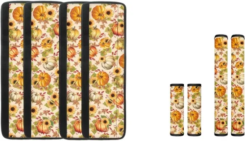 Vista 15 de DISNIMO Fundas para manija de puerta de refrigerador con calabaza otoñal, 8 piezas Kithchen para nevera, microondas, horno, lavavajillas, protector