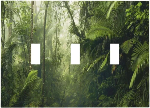 Vista 90 de Cubiertas de Placa de Pared Dúplex Individual Bosque Otoñal Hojas de Arce, Cubierta de Interruptor de Luz 1 Gang, Placa de Salida Decorativa