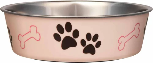 Vista 8 de Bol metálico para mascotas Bella, de Loving Pets, M, Cobre