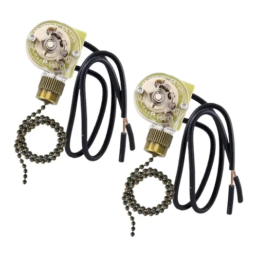 Vista 7 de Zing - Interruptor de luz para ventilador de techo, cadena de tracción de oreja ZE-109, velocidad de encendido y apagado con cadena de tracción