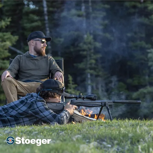 Vista 7 de Stoeger Combo de Rifle de Aire S8000-E TAC - Calibre .177 - Sintético Negro con Mira Telescópica de Objetivo Ajustable 3-9x40