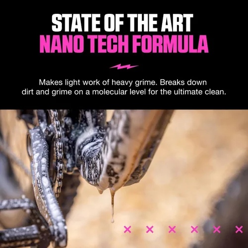 Vista 3 de Muc-Off Nano-Tech - Limpiador de bicicletas, 5 litros, líquido de limpieza de bicicletas de acción rápida, biodegradable, seguro en todas