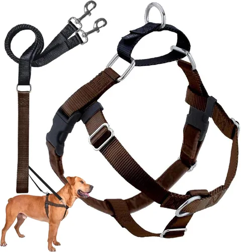 Vista 43 de 2 Hounds Design Freedom - Arnés para perro sin tirones, arnés ajustable y correa, fácil de caminar y control cómodo, se adapta a perros pequeños