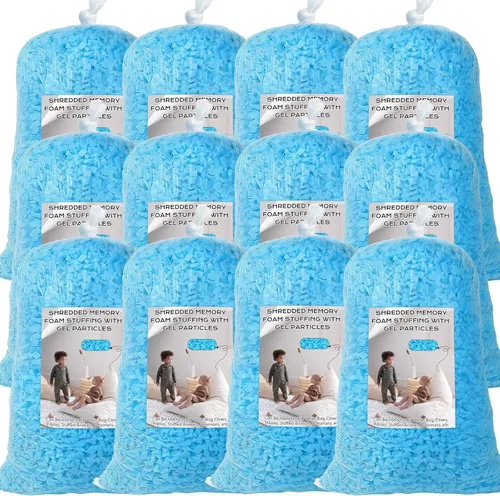 Vista 14 de Relleno de Puf, Relleno de Espuma Viscoelástica Triturada de 30 Libras, Relleno de Silla de Puf, Inserto de Recarga para Puf, Relleno para Saco