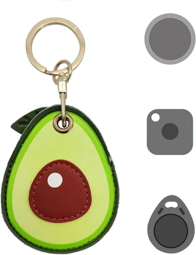 Soporte universal para etiquetas inteligentes compatible con Tile Mate, AirTag, Galaxy SmartTag, eufy SmartTrack Link, Key Fob, funda de cuero linda