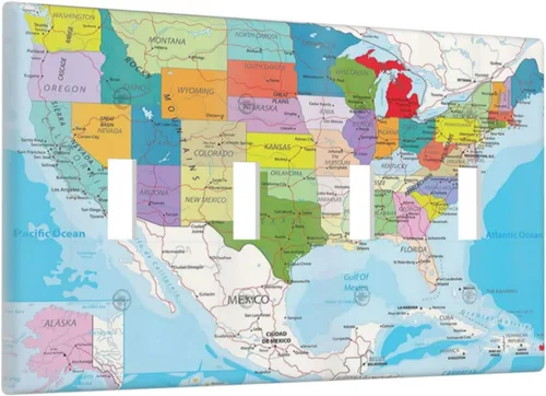 Vista 138 de Placa de Interruptor de Luz Azul de 1 Gang, Placa de Pared Decorativa de Palanca Individual, Cubierta de Placa de Pared de Palanca, Placa Frontal