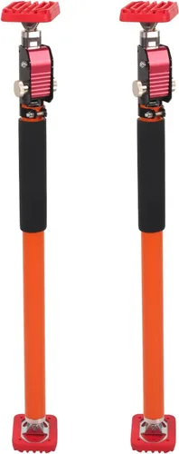 Gatos de gabinete, poste de soporte ajustable y herramienta de tercera mano, sistema de soporte resistente de 2 piezas para instalación de gabinete,