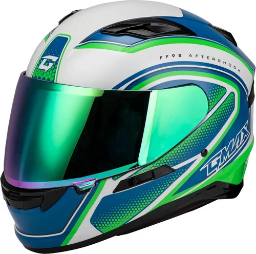 Vista 6 de Gmax FF-98 Aftershock Full Face Helmet with Rear LED Light