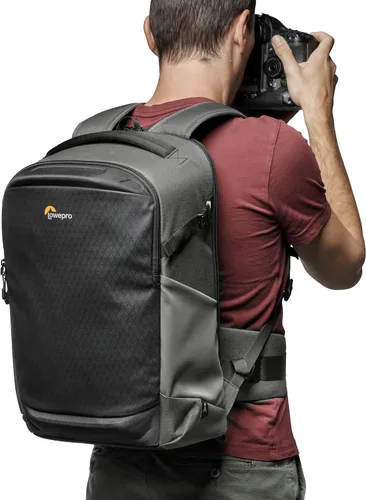 Vista 5 de Lowepro Flipside BP 400 AW III - Mochila para cámara réflex digital y sin espejo, color gris oscuro, con acceso trasero, con acceso lateral