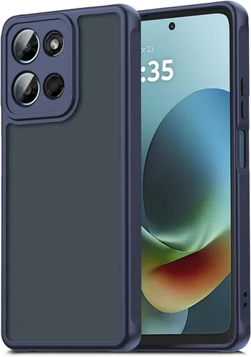 Vista 24 de Funda Qiinogow compatible con Samsung Galaxy A23 4G/5G, cubierta delgada para teléfono con absorción de golpes, funda protectora de fibra de carbono