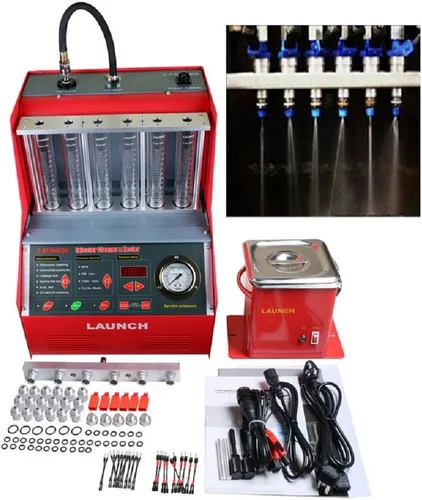 Autool Launch CNC-602A sistema de inyección de combustible Herramientas de limpieza CNC602A inyector limpiador y probador con Transformador de 110