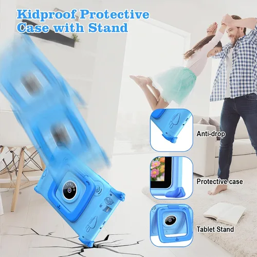 Vista 5 de Tableta para Niños, Tableta de 7 Pulgadas para Niños Pequeños con ROM de 32GB, Funda a Prueba de Golpes, Aplicaciones Educativas Preinstaladas