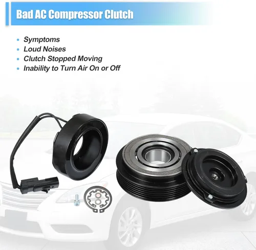 Vista 6 de uxcell Juego de embrague de compresor de CA para Dodge Grand Caravan 2013-2020 A/C Embrague Conjunto de reparación