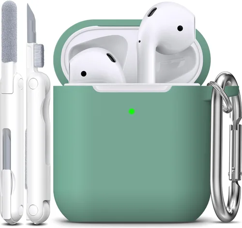 Vista 15 de Funda para AirPods con llavero, protección completa, de silicona, accesorios para AirPods, funda para chicas con estuche de carga inalámbrico