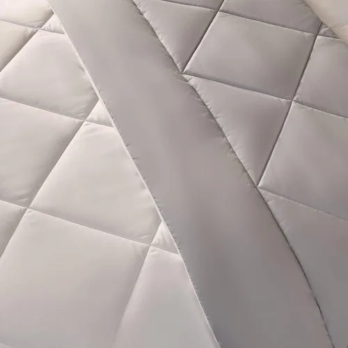 Vista 5 de Juego de edredón reversible de 8 piezas, juego de cama King con edredón, sábanas, faldas de cama, fundas de almohada y fundas de almohada, cama