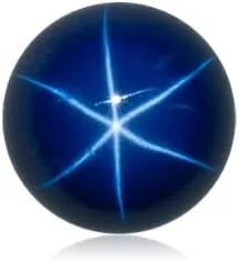 Vista 3 de Cabujón redondo de zafiro sintético creado en laboratorio, piedras sueltas de 0.157in a 0.472in