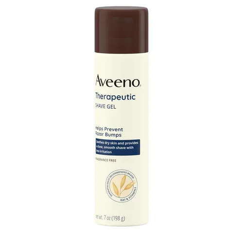 Vista 7 de Gel de afeitado con soja natural de Aveeno, terapeútico