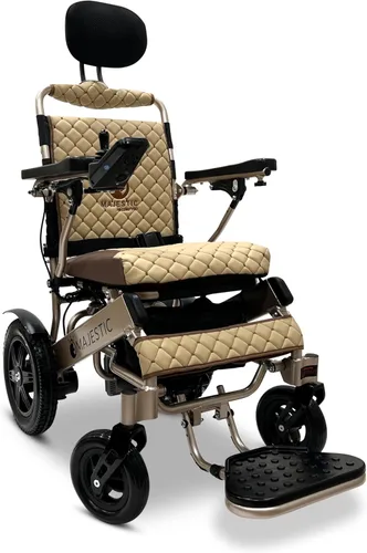 Vista 30 de Majestic - Silla de ruedas eléctrica reclinable automática, capacidad de peso de 350 libras, rango de batería de 19 millas, sillas de ruedas