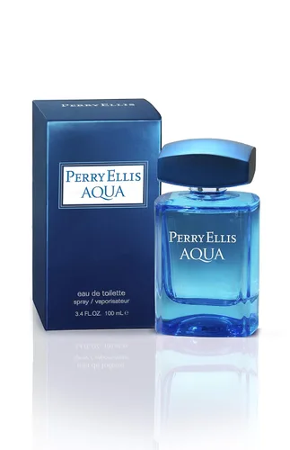 Vista 4 de Perry Ellis Perry Ellis Aqua Men - Spray EDT de 3.4 onzas, espray EDT de 0.25 onzas, spray corporal desodorizante de 6.8 onzas, gel de ducha de 1.7