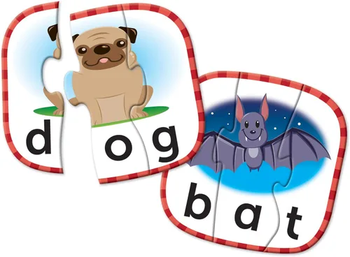 Vista 3 de Learning Resources 3-Letter Word Puzzle Cards, Kindergarten Readniness, Self Correcting Puzzles, Ages 3+