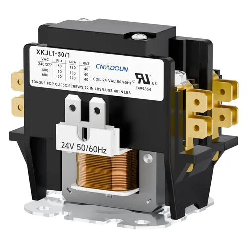 Vista 8 de Contactor CNAODUN para HVAC, Contactor para Aire Acondicionado de 2 Polos, 30 Amperios, Bobina de 24V, Compatible con Condensador, Compresor, Aire