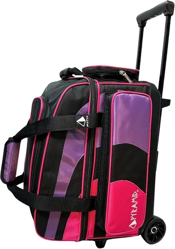 Vista 20 de Pyramid Bolsa de Bolos Deluxe de Doble Rodillo para 2 Bolas con Gran Compartimento Separado para Zapatos (Hasta 2 Pares de Zapatos) y Bolsillos